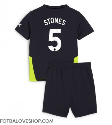 Manchester City John Stones #5 Dětské Venkovní Dres 2024-25 Krátký Rukáv (+ trenýrky)